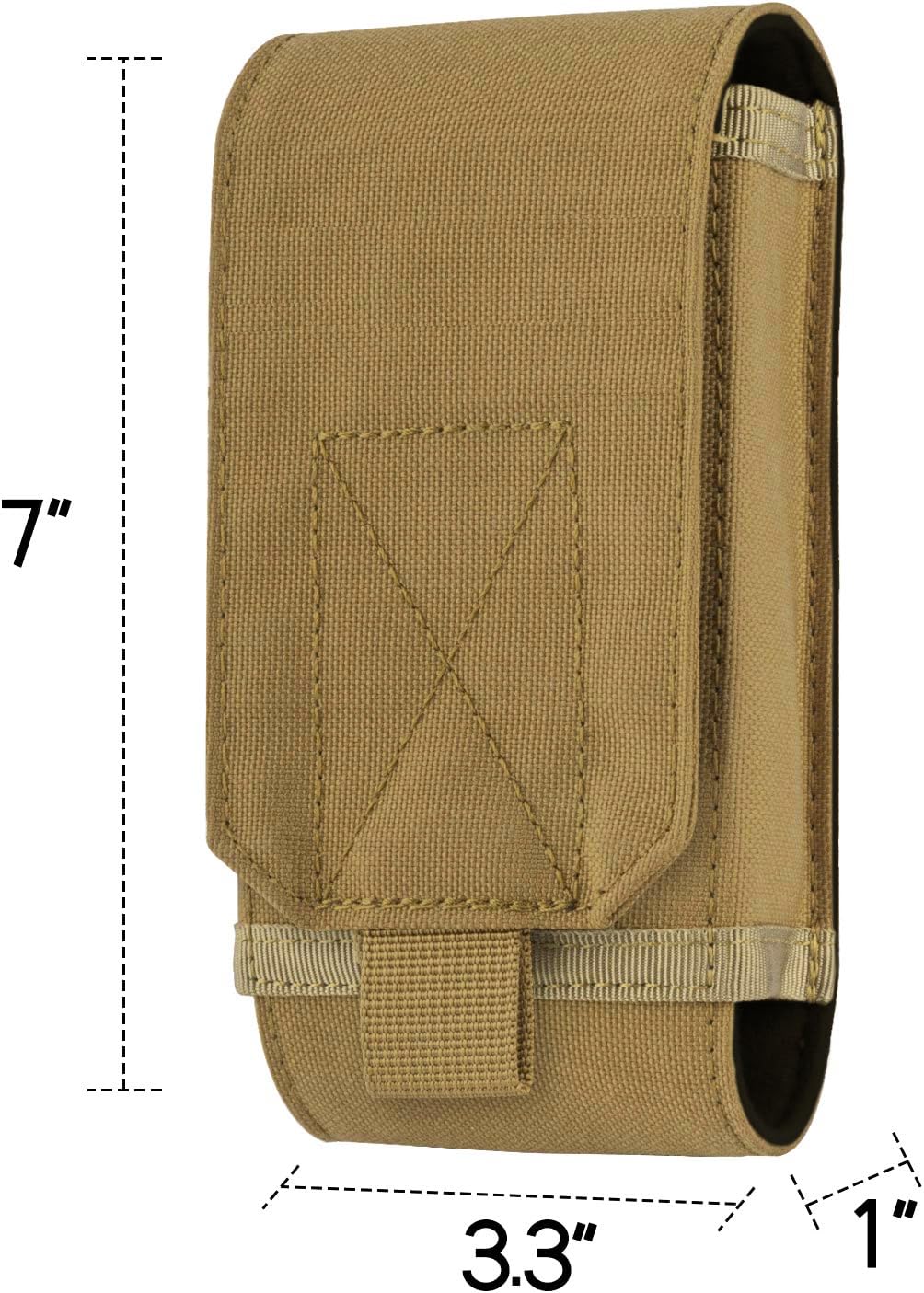 Urvoix Molle Phone Pouch For Belt, Tacitcal Cell Phone Holster Bag Cover Case For Iphone 16 Pro Max/15 14 13 12 Pro Max/16 15 14